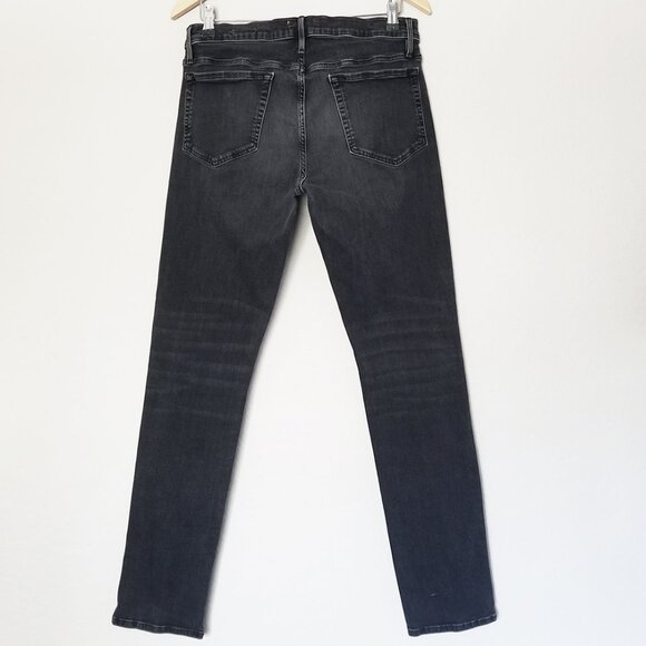 Frame Men's 32 L'Homme Slim Jeans in Long Shore Faded Black Gray $228 Inseam 32" - Picture 5 of 15